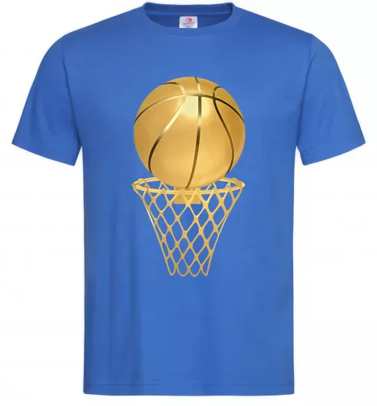 Мужская футболка Golden basket Ярко-синий фото