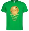 Мужская футболка Golden basket Зеленый фото