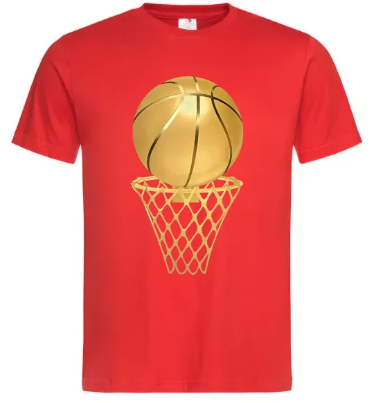Мужская футболка Golden basket Красный фото