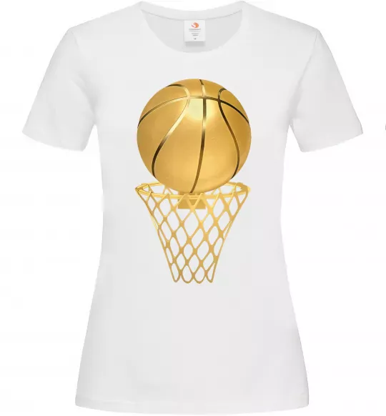 Женская футболка Golden basket Белый фото