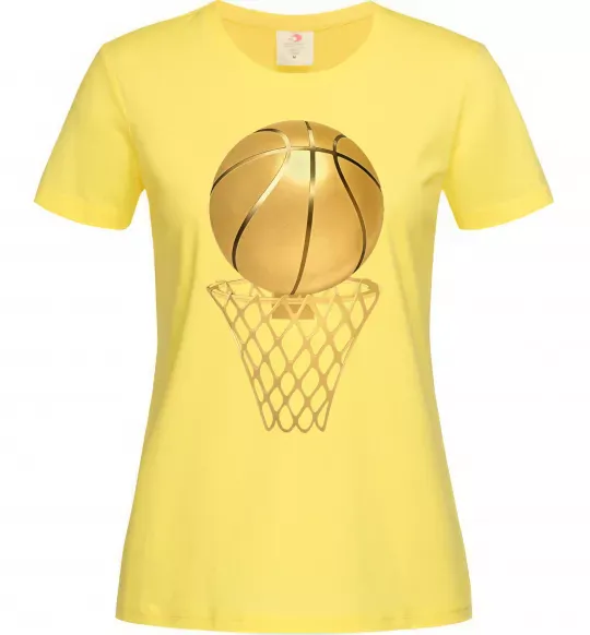 Женская футболка Golden basket Лимонный фото