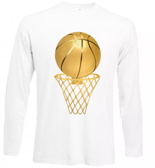 Лонгслив Golden basket Белый фото