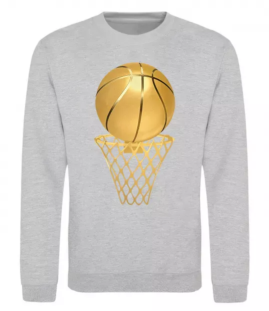Свитшот Golden basket Серый меланж фото