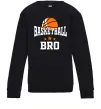 Детский Свитшот Basketball bro Черный фото