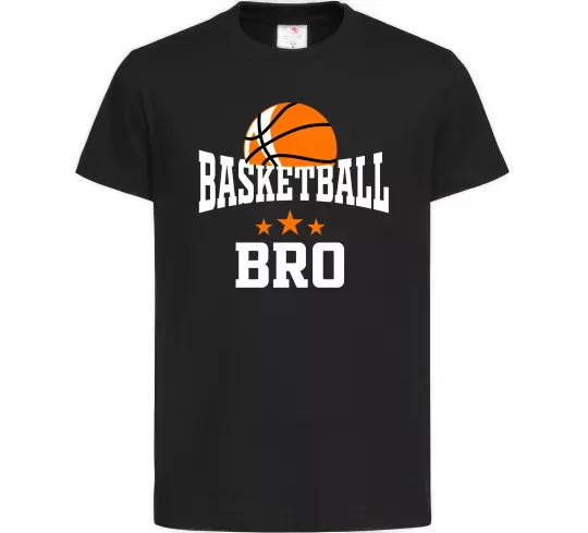 Детская футболка Basketball bro Черный фото