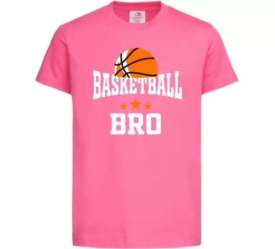 Детская футболка Basketball bro Ярко-розовый фото