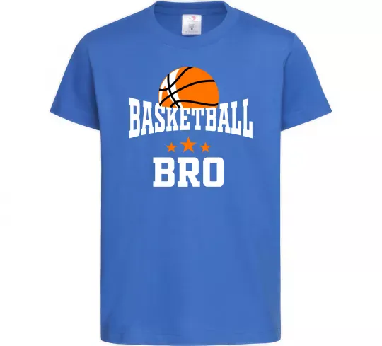Детская футболка Basketball bro Ярко-синий фото