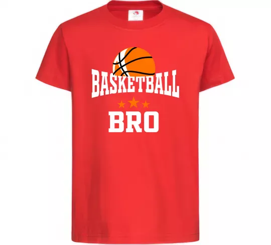 Детская футболка Basketball bro Красный фото
