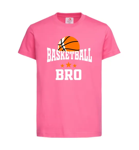 Дитяча футболка Basketball bro Яскраво-рожевий фото