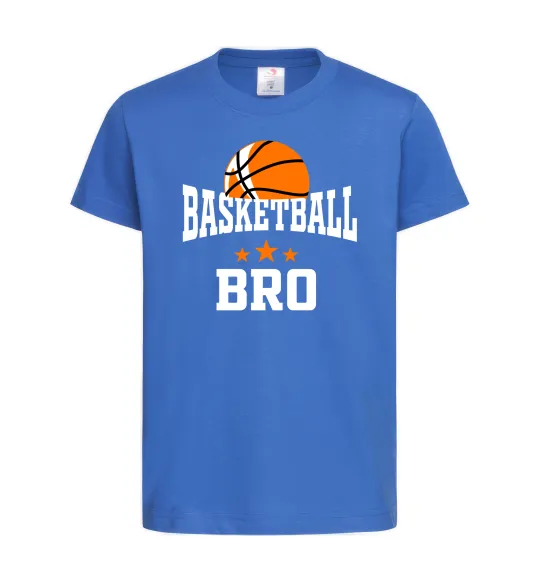 Дитяча футболка Basketball bro Яскраво-синій фото