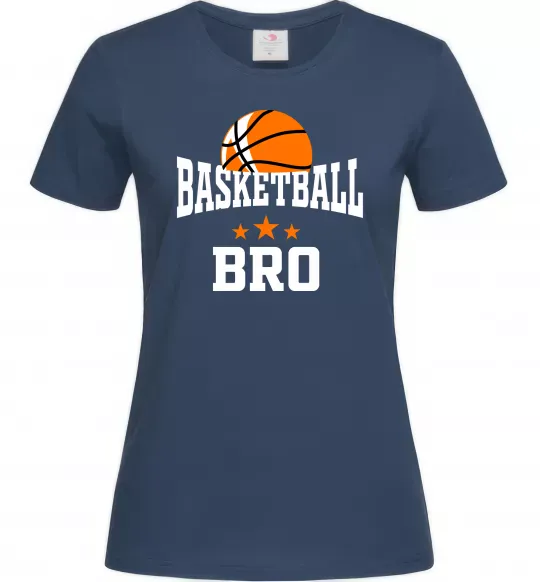 Женская футболка Basketball bro Темно-синий фото