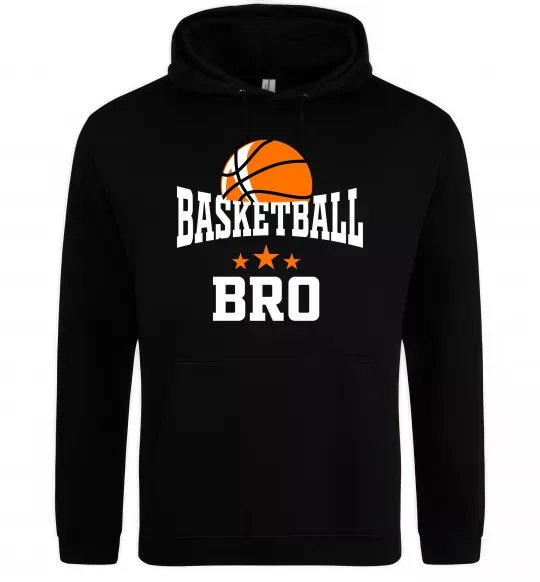 Мужская толстовка (худи) Basketball bro Черный фото