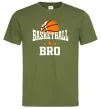 Чоловіча футболка Basketball bro Оливковий фото
