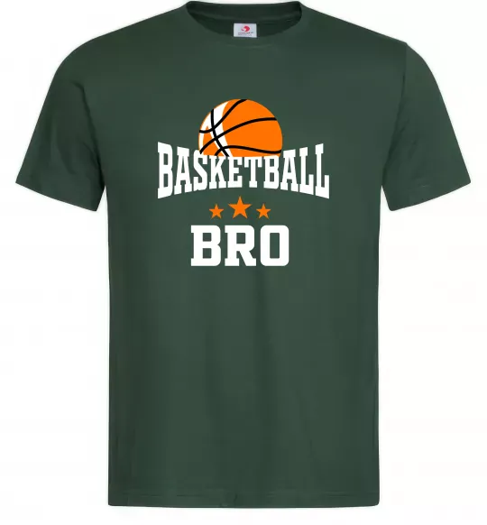 Чоловіча футболка Basketball bro Темно-зелений фото
