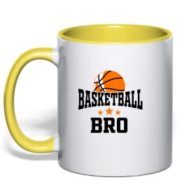 Чашка с цветной ручкой Basketball bro Чашка с цветной ручкой Basketball bro