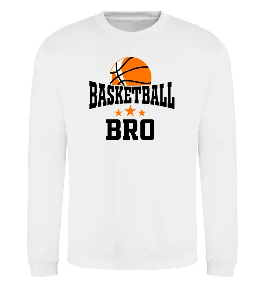 Свитшот Basketball bro Белый фото