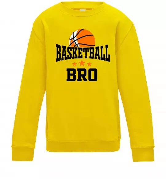 Детский Свитшот Basketball bro Солнечно желтый фото
