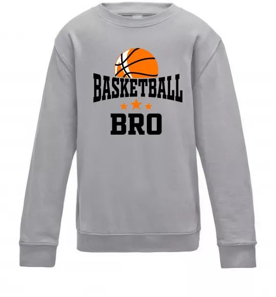 Детский Свитшот Basketball bro Серый меланж фото