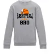 Детский Свитшот Basketball bro Серый меланж фото