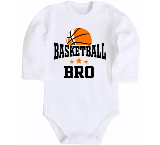 Детский боди Basketball bro Белый фото