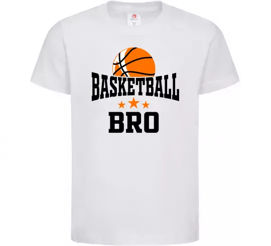 Детская футболка Basketball bro Белый фото