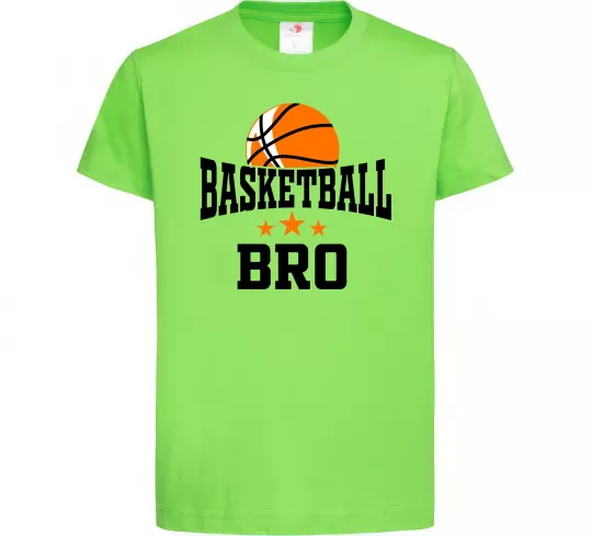 Детская футболка Basketball bro Лаймовый фото