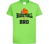 Детская футболка Basketball bro Лаймовый фото