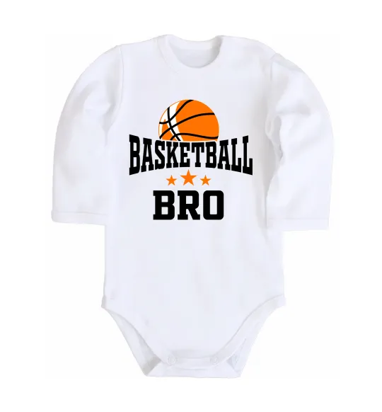 Детский боди Basketball bro Белый фото