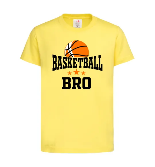 Дитяча футболка Basketball bro Лимонний фото