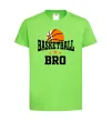 Дитяча футболка Basketball bro Лаймовий фото