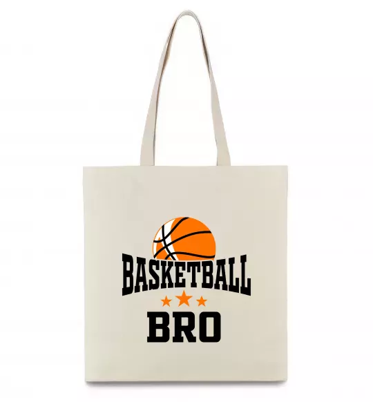 Эко-сумка Basketball bro Бежевый фото