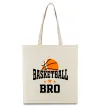 Эко-сумка Basketball bro Бежевый фото