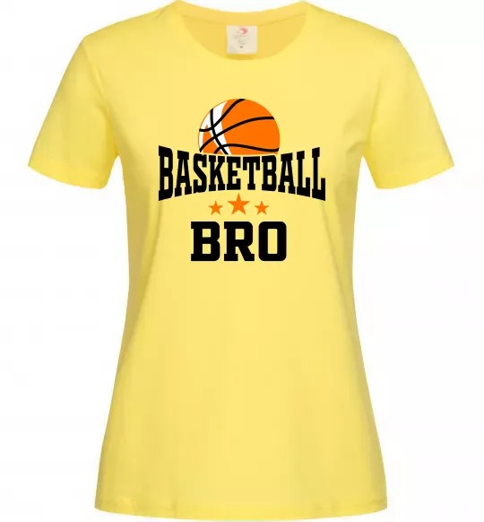 Женская футболка Basketball bro Лимонный фото