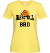 Женская футболка Basketball bro Лимонный фото