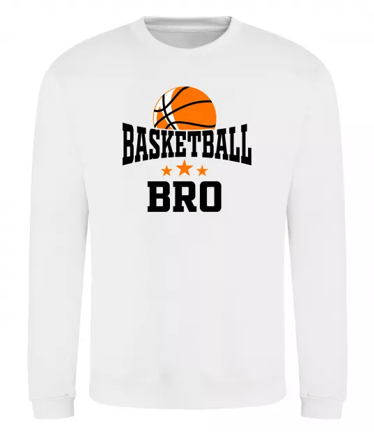 Свитшот Basketball bro Белый фото