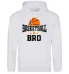Мужская толстовка (худи) Basketball bro Серый меланж фото