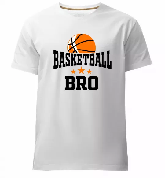 Чоловіча преміум футболка Basketball bro Білий фото