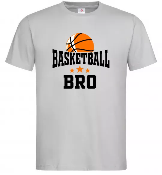 Чоловіча футболка Basketball bro Сірий фото