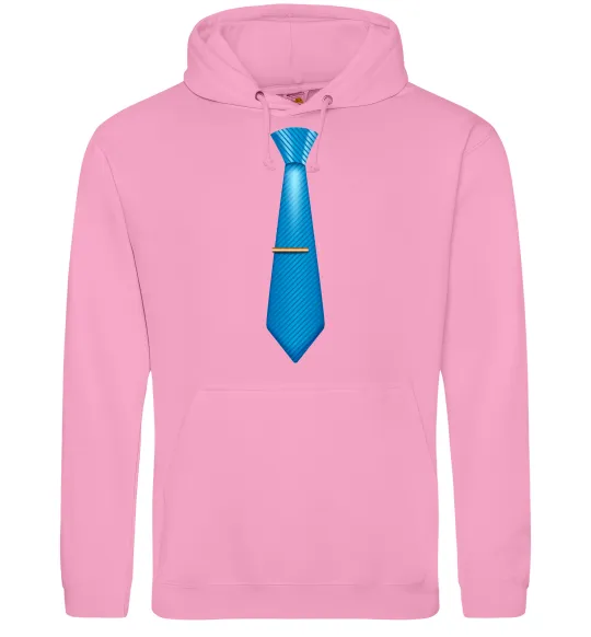 Чоловіча толстовка (худі) Блакитна краватка Рожевий фото