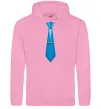 Чоловіча толстовка (худі) Блакитна краватка Рожевий фото