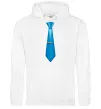 Мужская толстовка (худи) Блакитна краватка Белый фото