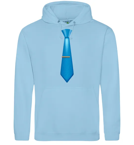 Чоловіча толстовка (худі) Блакитна краватка Блакитний фото