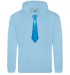 Чоловіча толстовка (худі) Блакитна краватка Блакитний фото