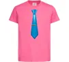 Дитяча футболка Блакитна краватка Яскраво-рожевий Дитяча футболка Блакитна краватка Яскраво-рожевий фото