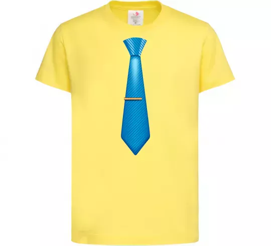 Дитяча футболка Блакитна краватка Лимонний фото
