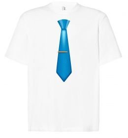 Футболка Оверсайз Блакитна краватка