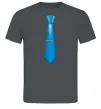 Чоловіча футболка Блакитна краватка Графіт фото