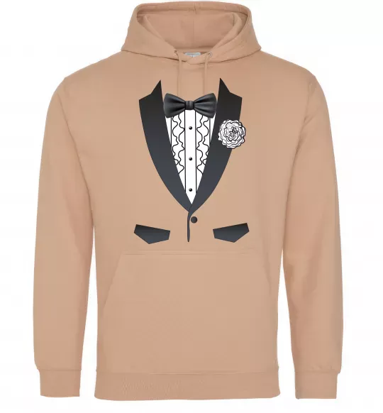 Чоловіча толстовка (худі) Костюм з метеликом та квіткою Пісочний фото