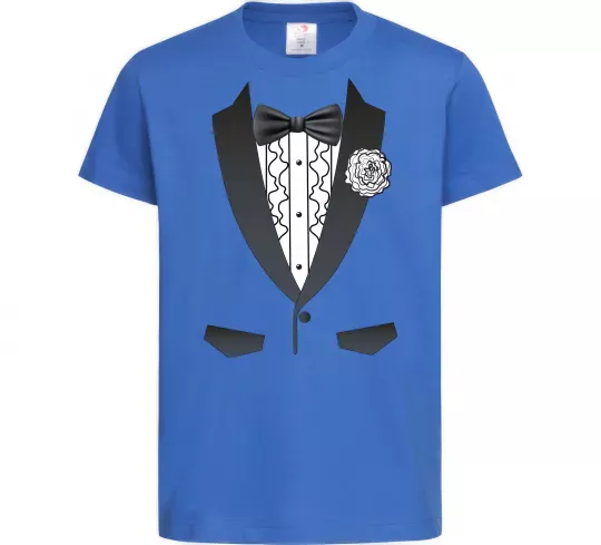 Дитяча футболка Костюм з метеликом та квіткою Яскраво-синій фото