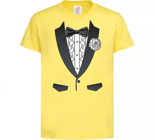 Дитяча футболка Костюм з метеликом та квіткою Лимонний фото